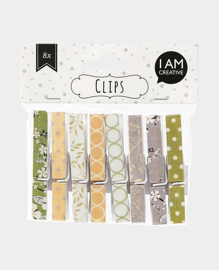 Wooden Clip II, 8 pcs.