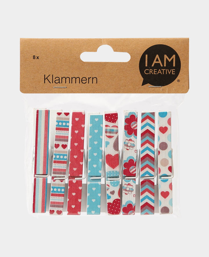 Wooden Clip III, 8 pcs.
