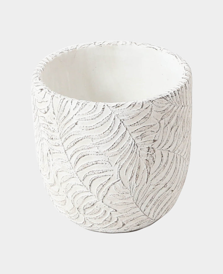 Flower Pot Jungle White, ø 10.5 x 10.5 cm