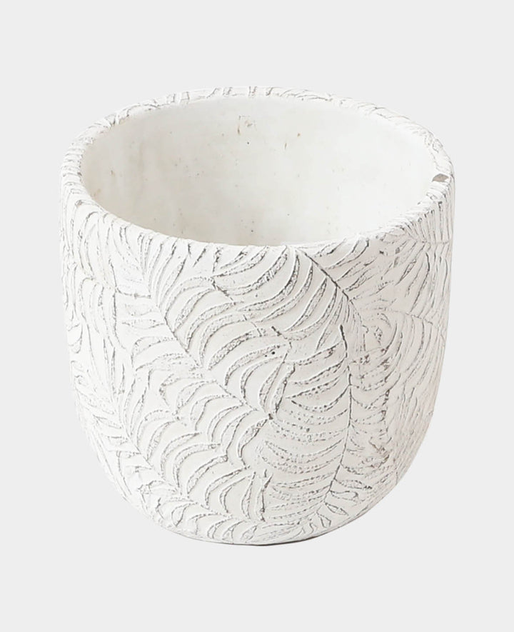 Pot de fleurs Jungle blanc, ø 12 x 11,5 cm