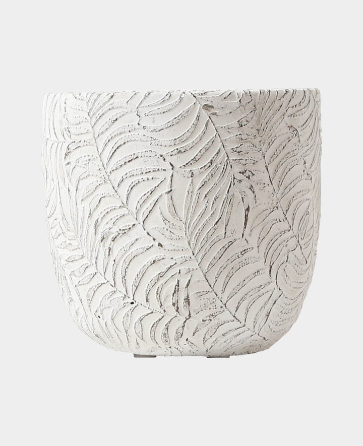 Pot de fleurs Jungle blanc, ø 12 x 11,5 cm