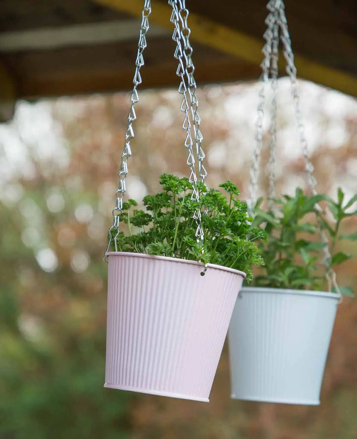 Hanging pot, matte pink, ø 16 x 15 cm