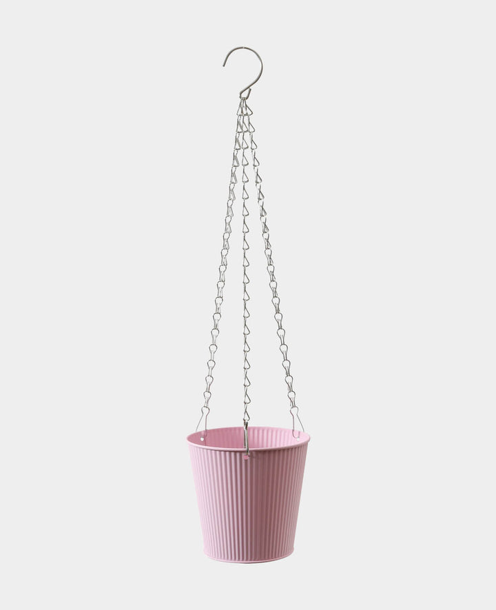 Hanging pot, matte pink, ø 16 x 15 cm