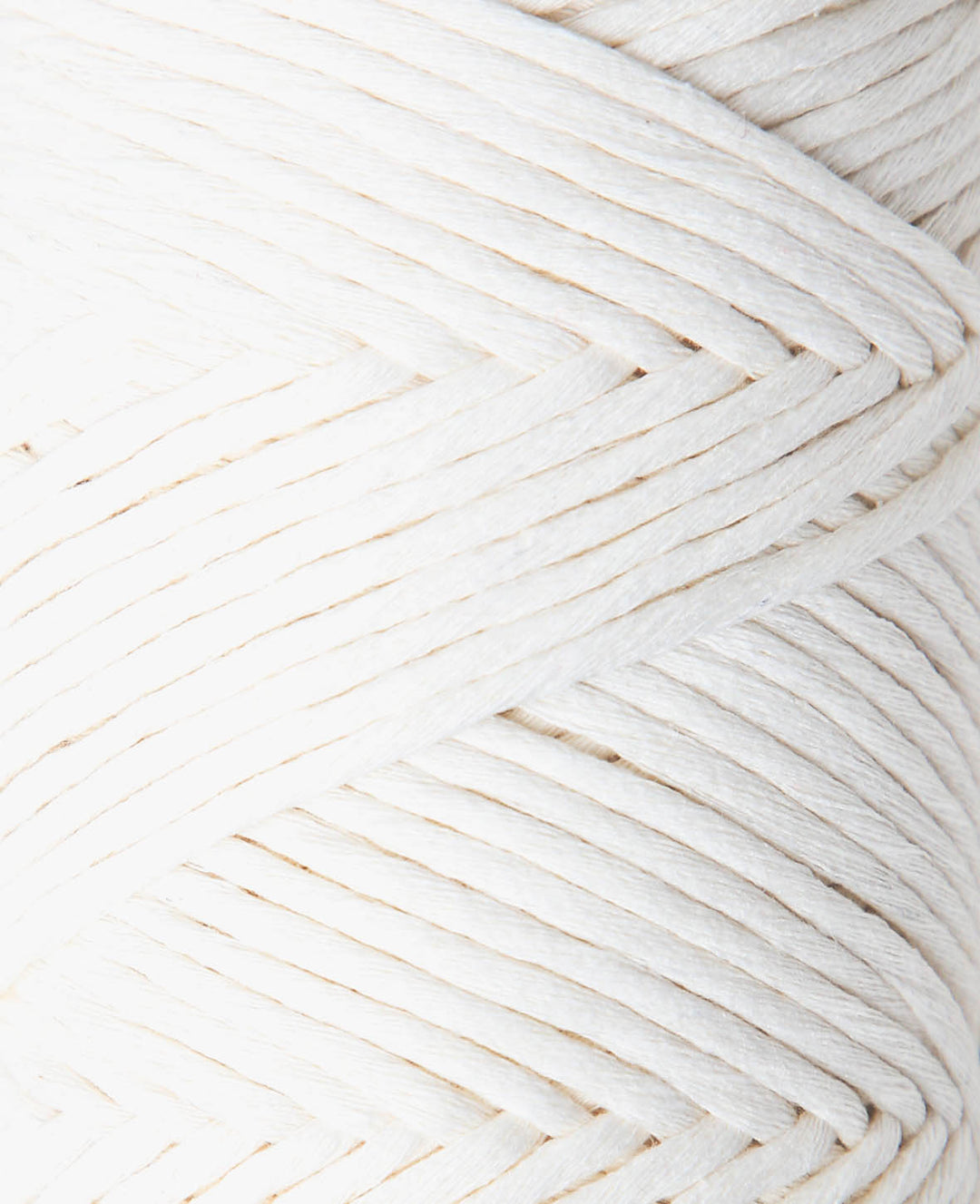 Fil Carina cream, Laine Lalana pour projets de crochet, tricot, tissage et macramé, Crème, 3 mm x environ 120 m, environ 200 g