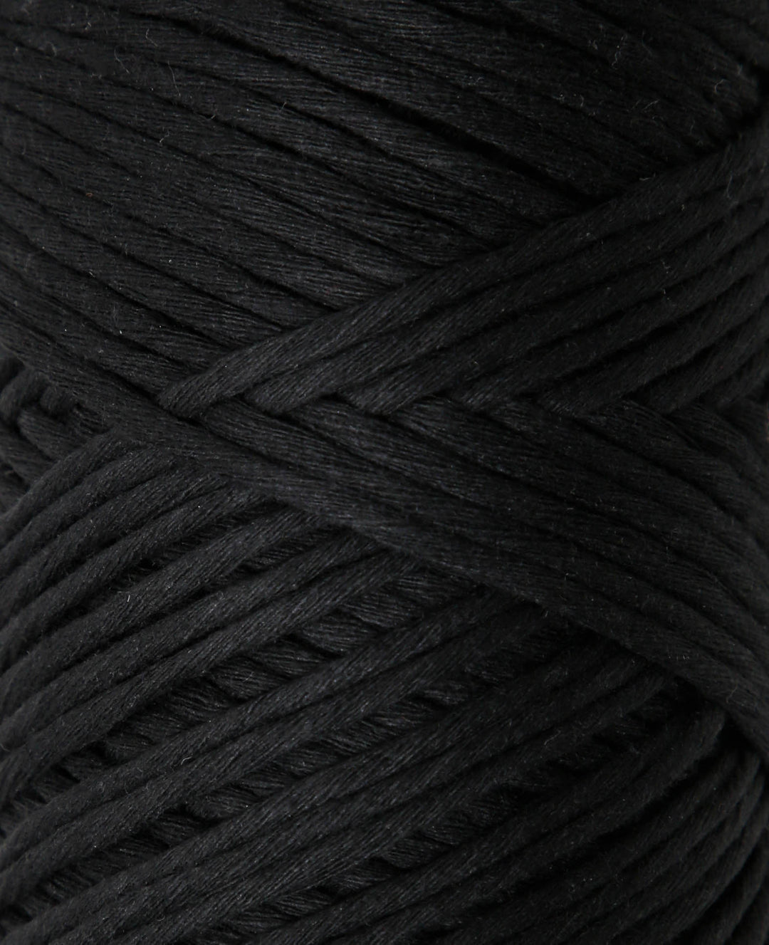 Carina black, Lalana yarn for crochet, knitting, weaving &amp; macrame projects, black, 3 mm x approx. 120 m, approx. 200 g