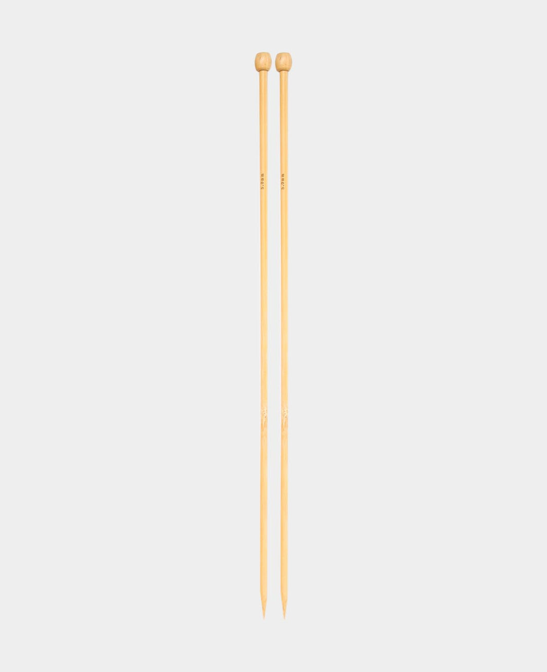 Stricknadeln, Bambus-Stricknadeln für Anfänger und Experten, Natur, ø 5 x 350 mm, 2 Stk.