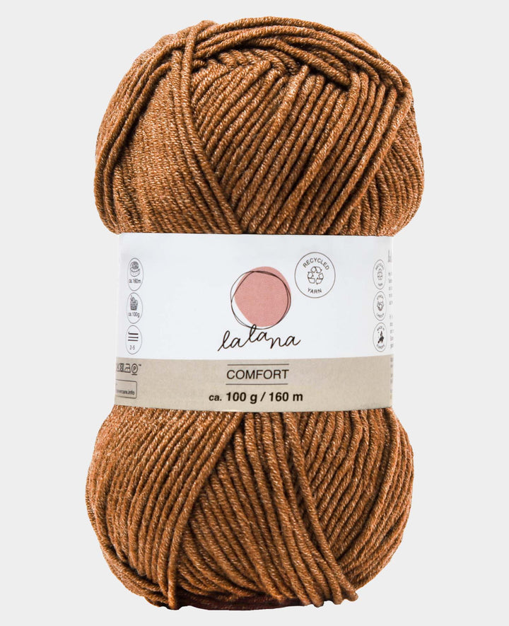 Comfort cognac, brown, 3 mm x approx. 160 m, approx. 100 g