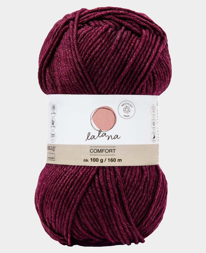 Comfort Burgundy, dark red, 3 mm x approx. 160 m, approx. 100 g