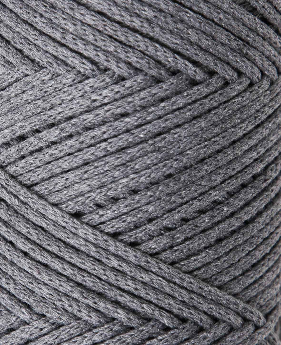 Lady Chain dark grey, Lalana chain yarn for crochet, knitting, knotting &amp; macrame projects, dark grey, approx. 2 mm x 100 m, approx. 200 g