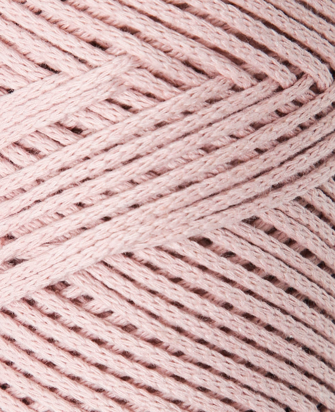 Lady Chain powder, chainette yarn for crochet, knitting, knotting &amp; macramé projects, pink, approx. 2 mm x 100 m, approx. 200 g