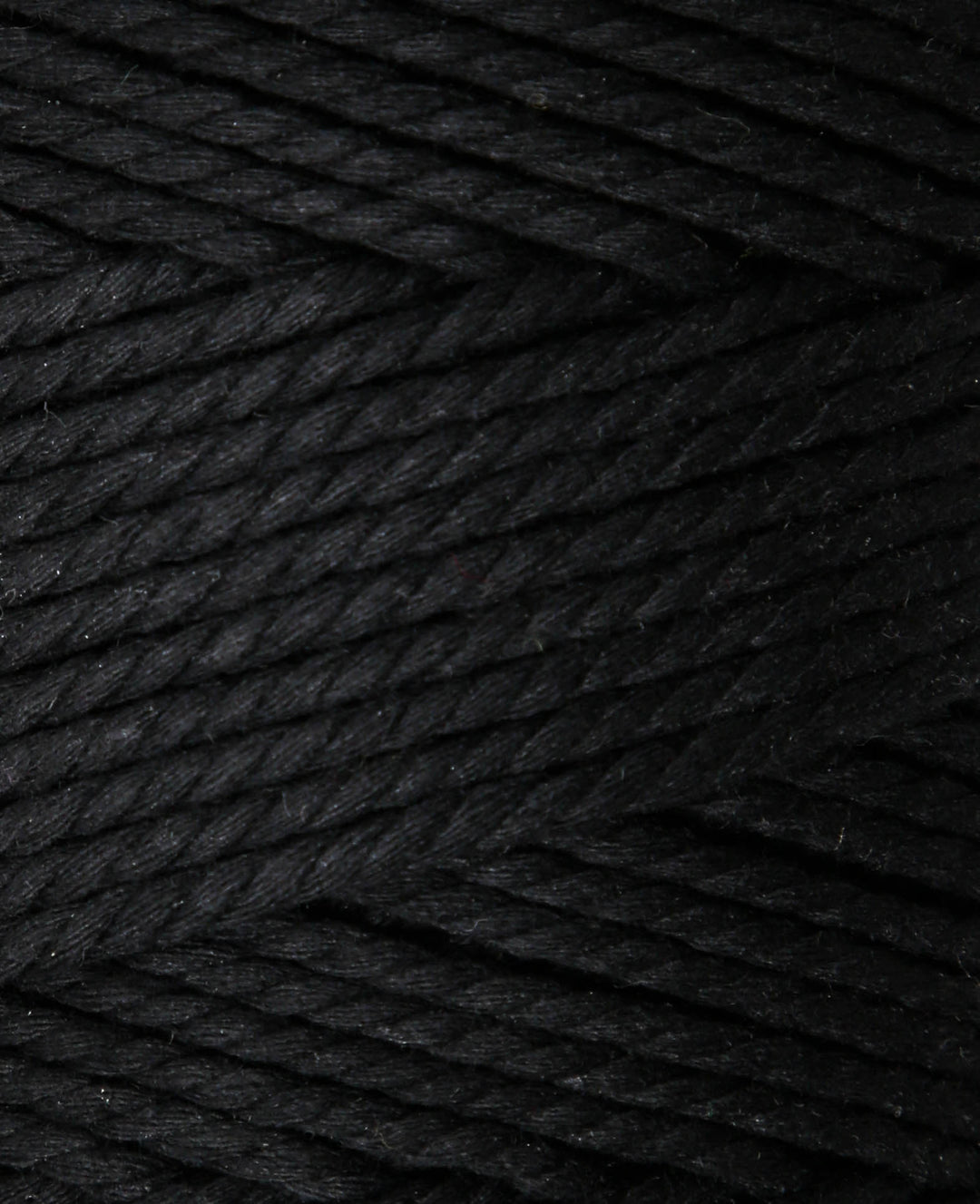 Macrame Rope black, Lalana Macrame Yarn for Macrame Projects, Black, 2 mm x approx. 160 m, approx. 500 g