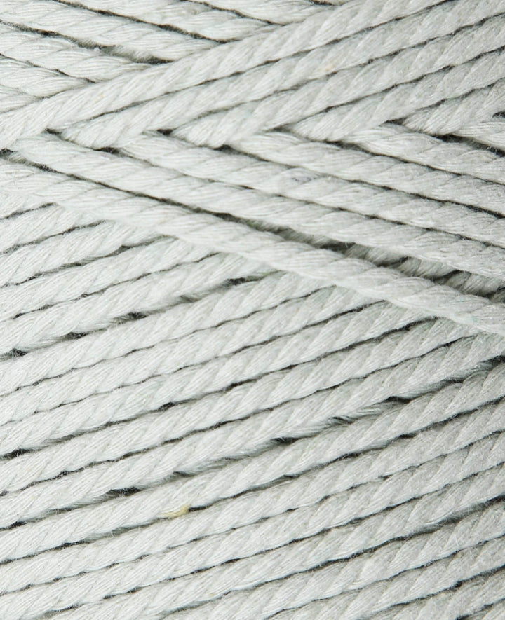Corde macramé petite verte, fil Lalana pour projets macramé, vert gris, 2 mm x environ 160 m, environ 500 g
