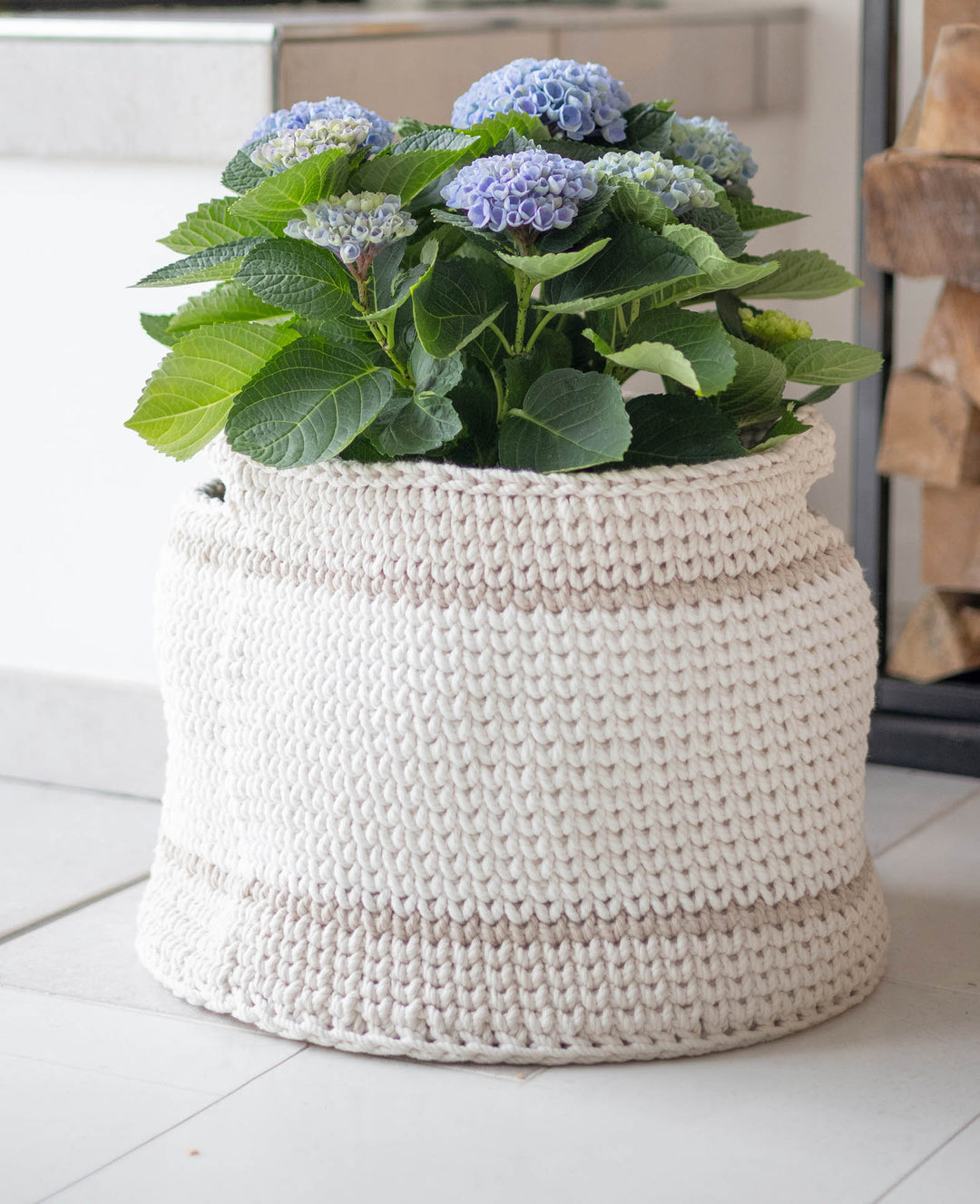 Macrame Rope light grey, Lalana Knüpfgarn für Makramee Projekte, Hellgrau, 3 mm x ca. 90 m, ca. 330 g