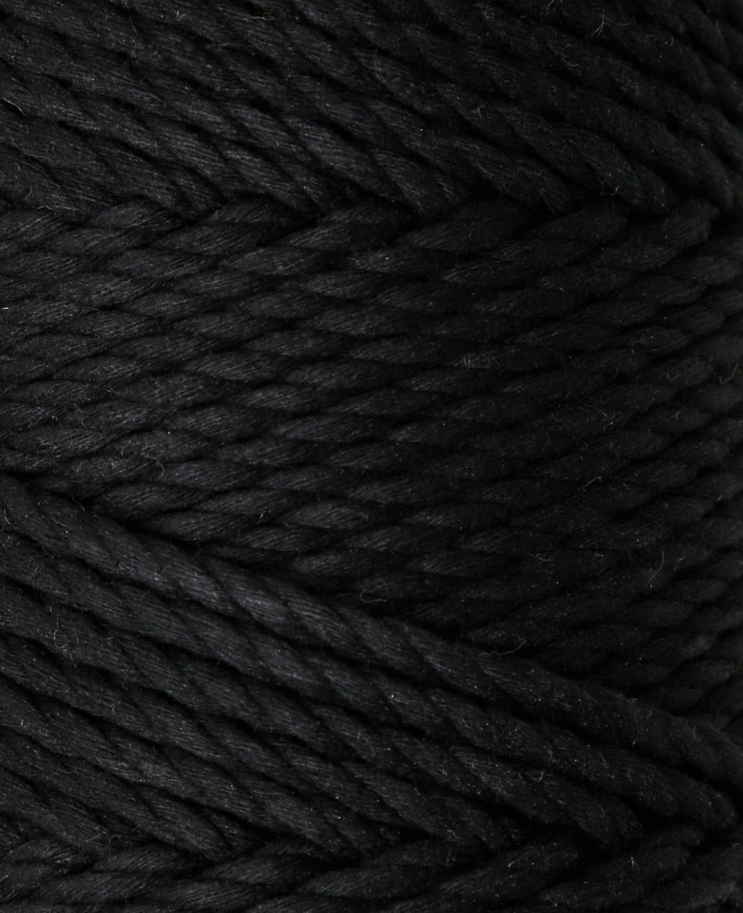 Macrame Rope black, Lalana Macrame Yarn for Macrame Projects, Black, 3 mm x approx. 90 m, approx. 330 g