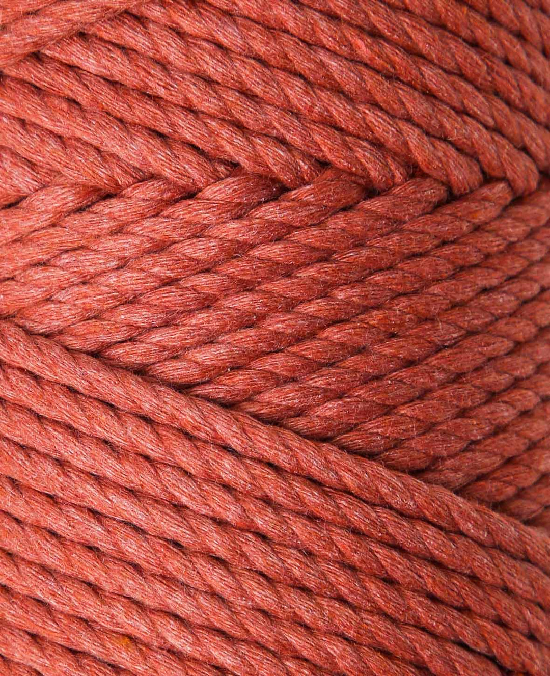Macrame Rope rusty, Lalana knotting yarn for macrame projects, rust red, 3 mm x approx. 90 m, approx. 330 g