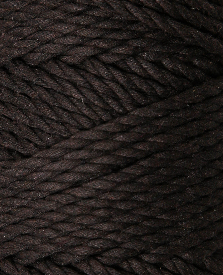 Macrame Rope brown, Lalana knotting yarn for macrame projects, brown, 3 mm x approx. 90 m, approx. 330 g