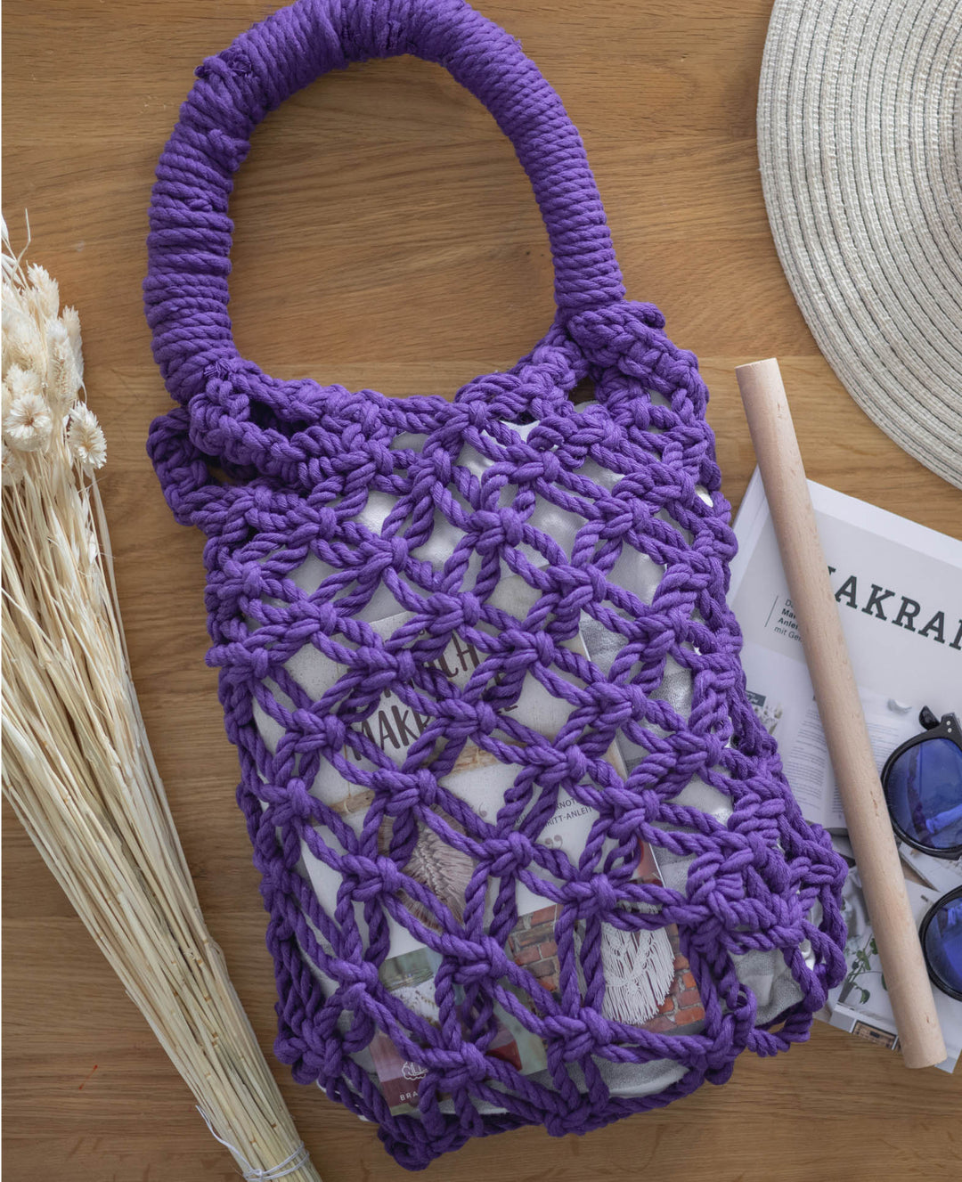 Macrame Rope beige, Lalana Knüpfgarn für Makramee Projekte, Beige, 5 mm x ca. 30 m, ca. 330 g