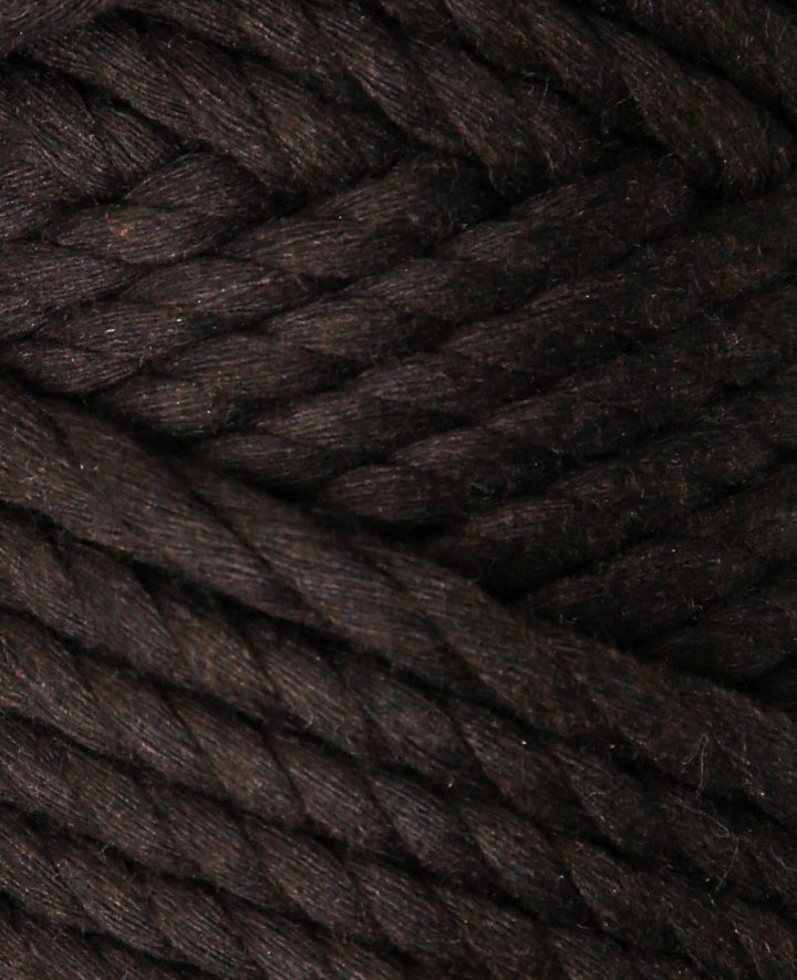 Macrame Rope brown, Lalana Macrame Yarn for Macrame Projects, Brown, 5 mm x approx. 30 m, approx. 330 g