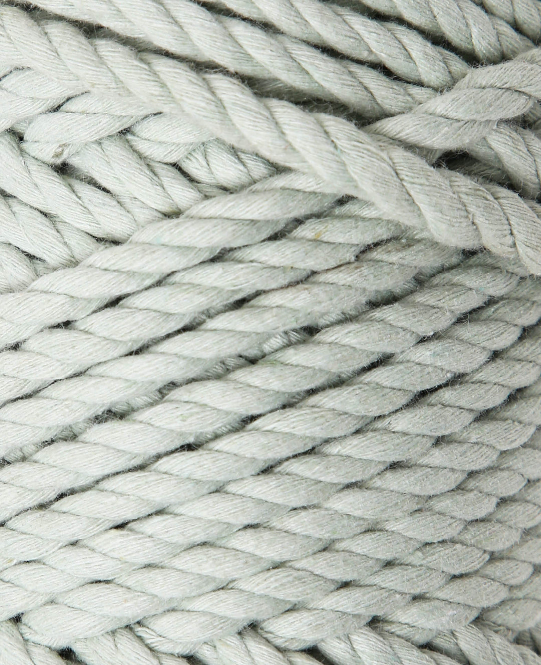 Corde macramé vert clair, fil à nouer Lalana pour projets macramé, gris-vert, 5 mm x env. 30 m, env. 330 g