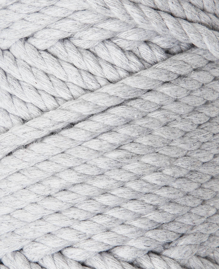 Macrame Rope Stone, Lalana Macrame Yarn for Macrame Projects, Grey, 5mm x approx. 30m, approx. 330g