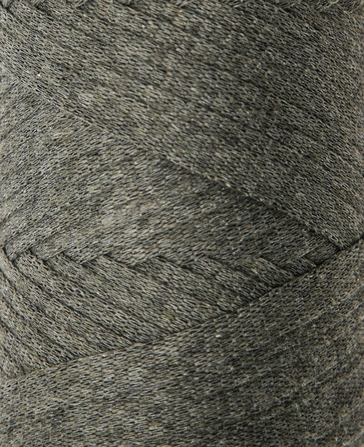 Ribbon Pura khaki, ribbon yarn for crocheting, knitting, knotting &amp; macramé projects, earthy color, approx. 8 x 1 mm x 95 m, approx. 200 g