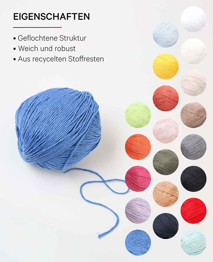 Cordon doux Ami azur Lalana Fil standard, bleu, environ 1,5 mm x 180 m, environ 100 g