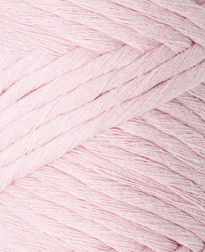 Spessa powder, fil Lalana Macramé pour crochet, tricot, nouage et projets de macramé, Rose, environ 5 mm x 60 m, environ 250 g
