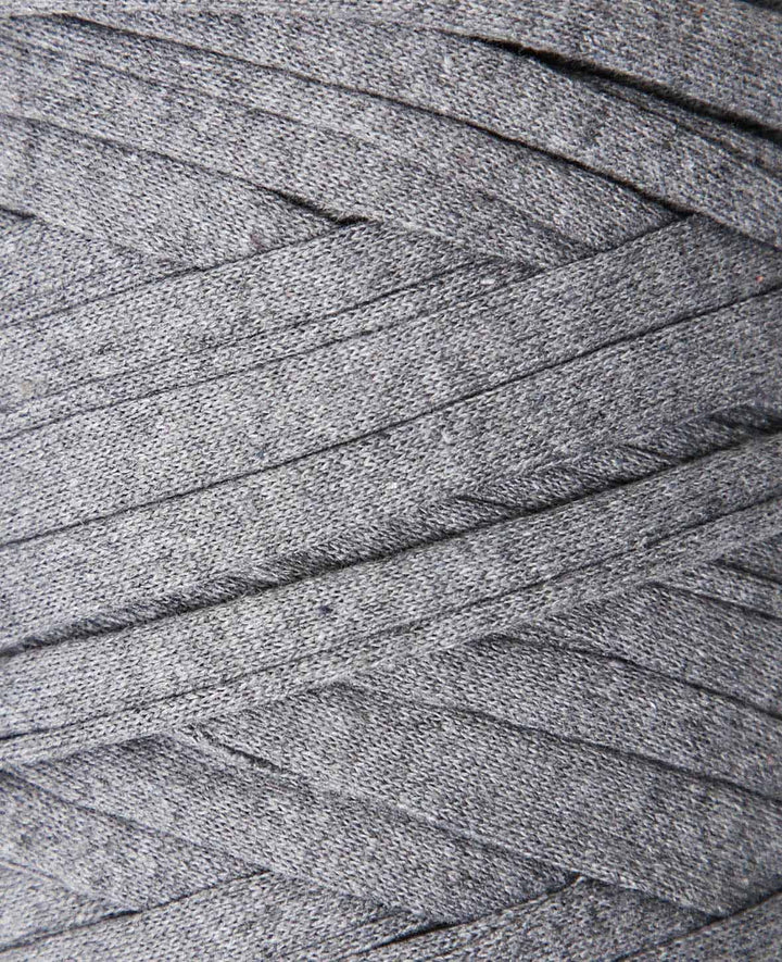 T-Shirt Revive premium grey, Lalana Textilgarn zum Häkeln, Stricken, Knüpfen &amp; Makramee Projekte, Grau, ca. 5 mm x 90 m, ca. 500 g