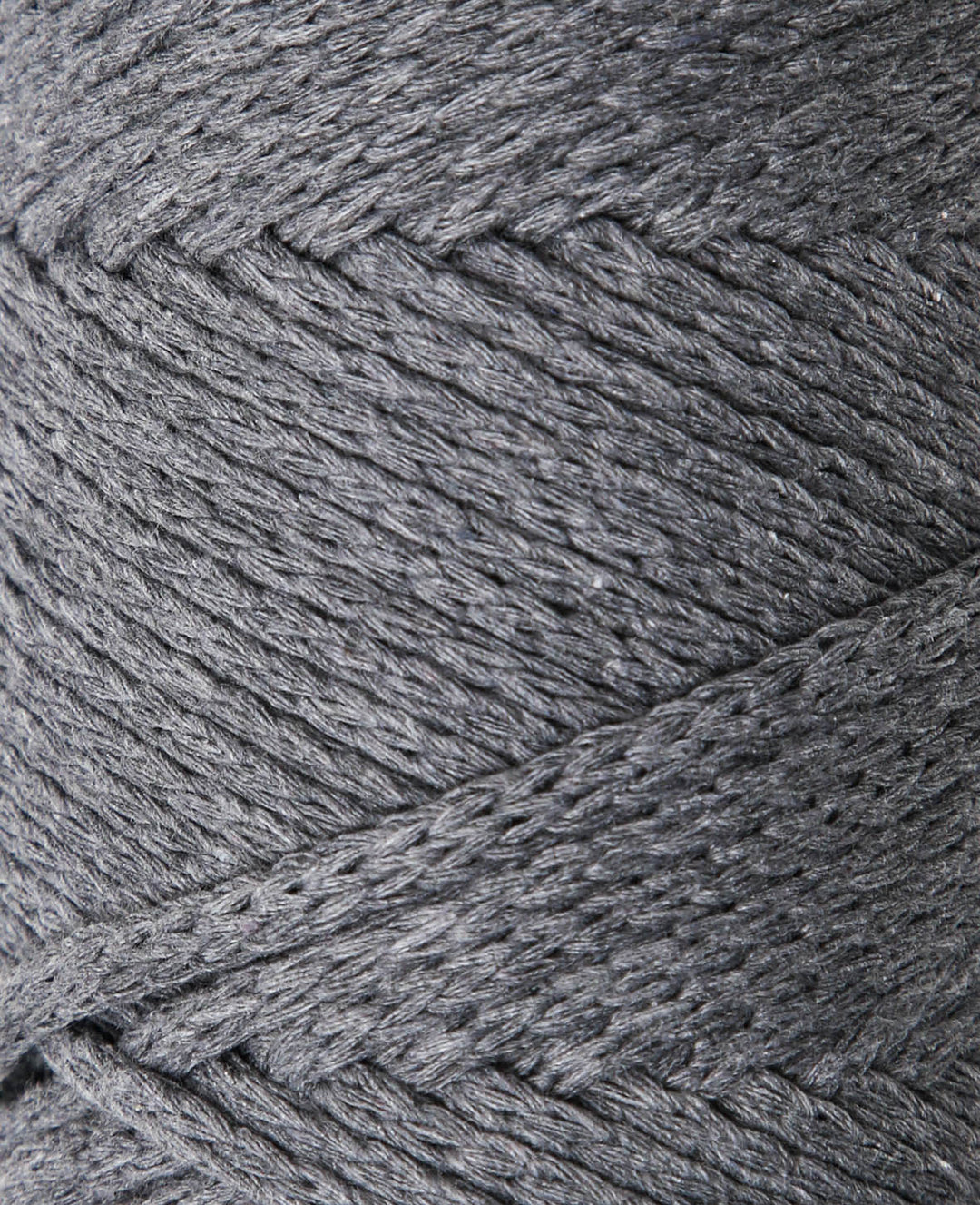 XXlace dark grey, Lalana Kettengarn zum Häkeln, Stricken, Knüpfen &amp; Makramee, Dunkelgrau, ca. 3 mm x 70 m, ca. 200 g