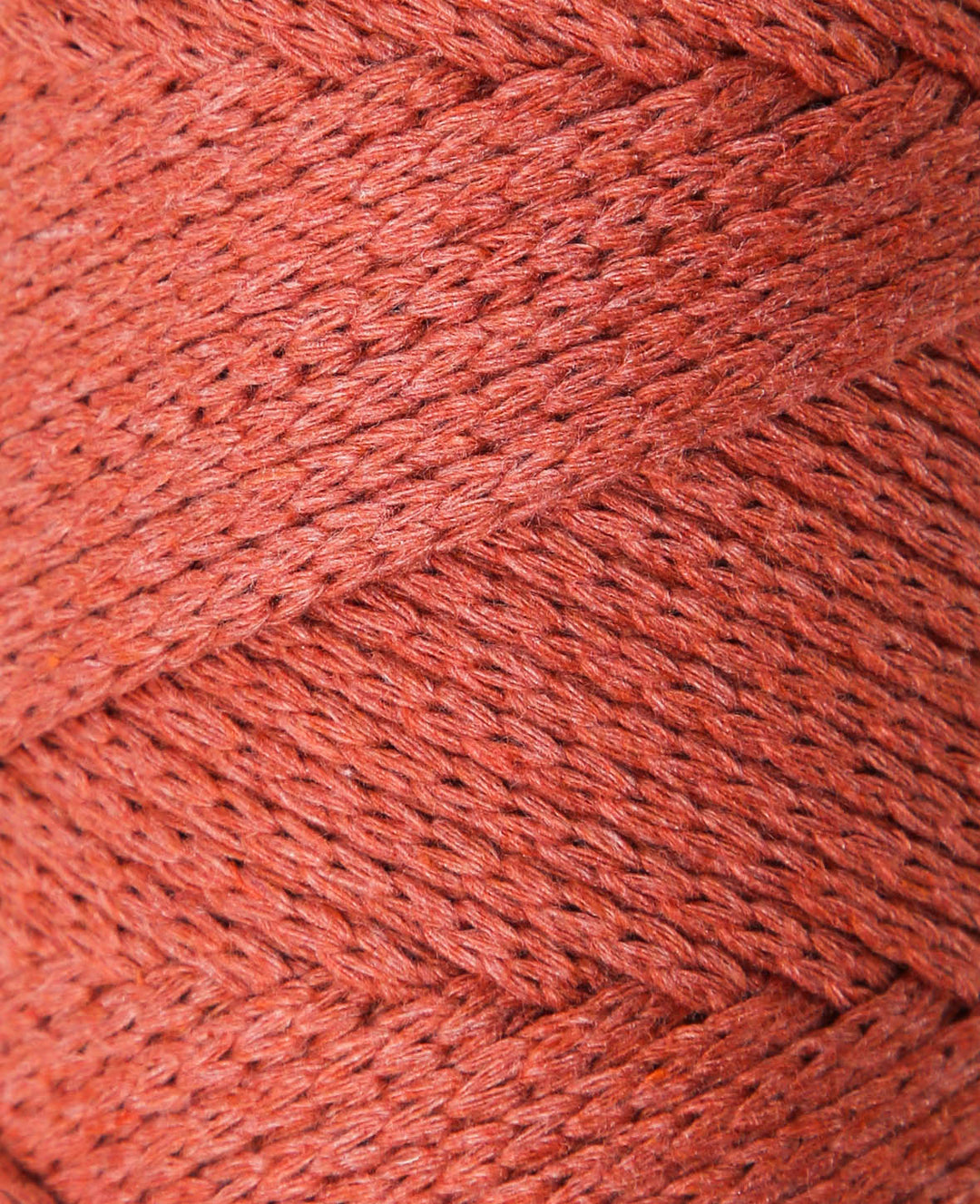 Xxlace rouille, fil chaîne Lalana pour crochet, tricot, nouage &amp; macramé, rouge rouille, env. 3 mm x 70 m, env. 200 g