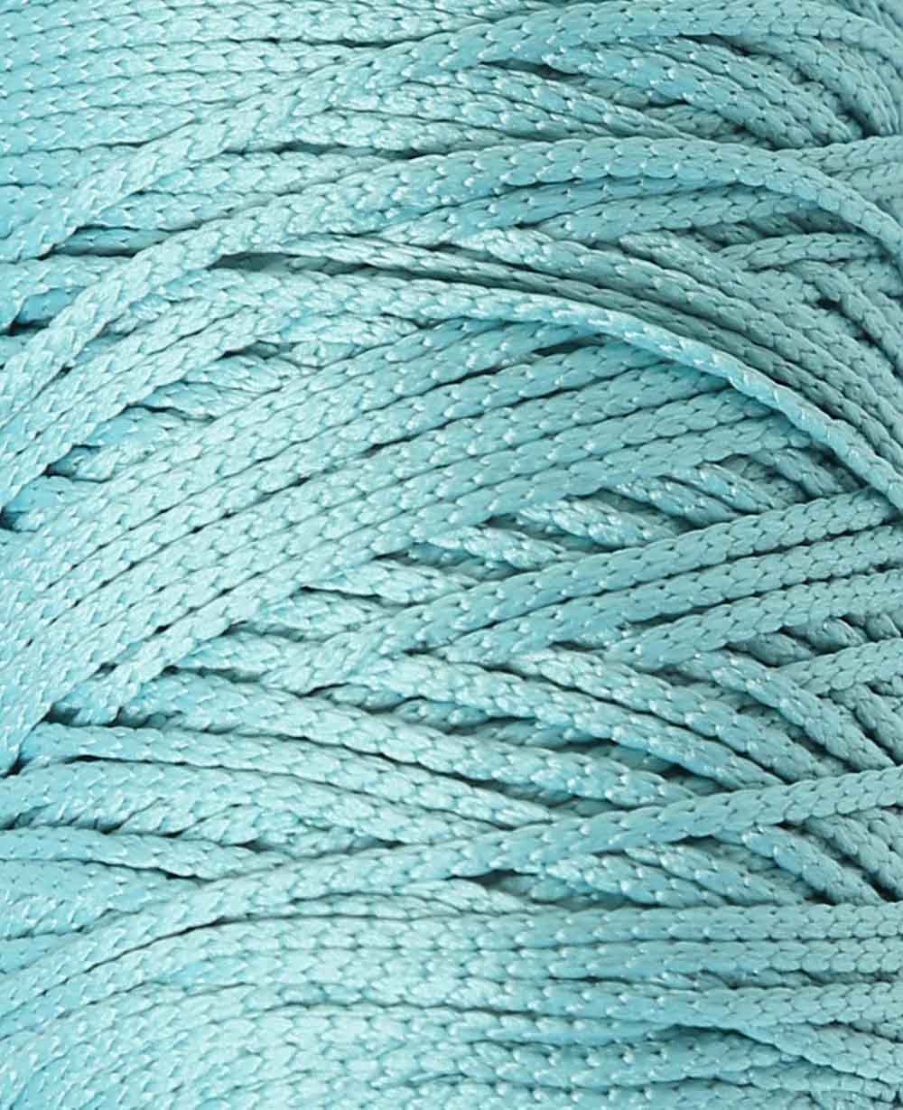 Fiona Mint, Lalana Chainette Yarn, Mint Green, approx. 100 g, approx. 120 m, ø 2mm