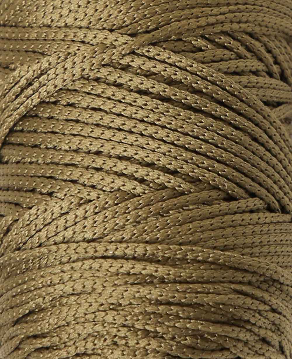 Fiona khaki, Lalana chainette yarn, approx. 100 g, approx. 120 m, ø 2mm