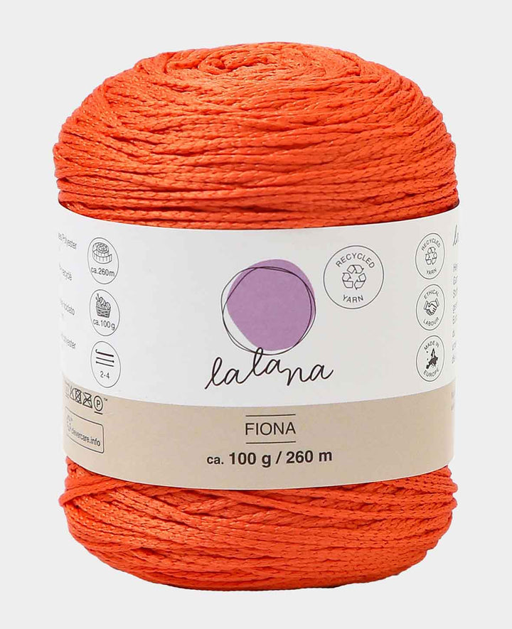 Fiona rouille, Lalana fil chaîne, Rouge rouille, env. 100 g, env. 260 m, ø 1 mm