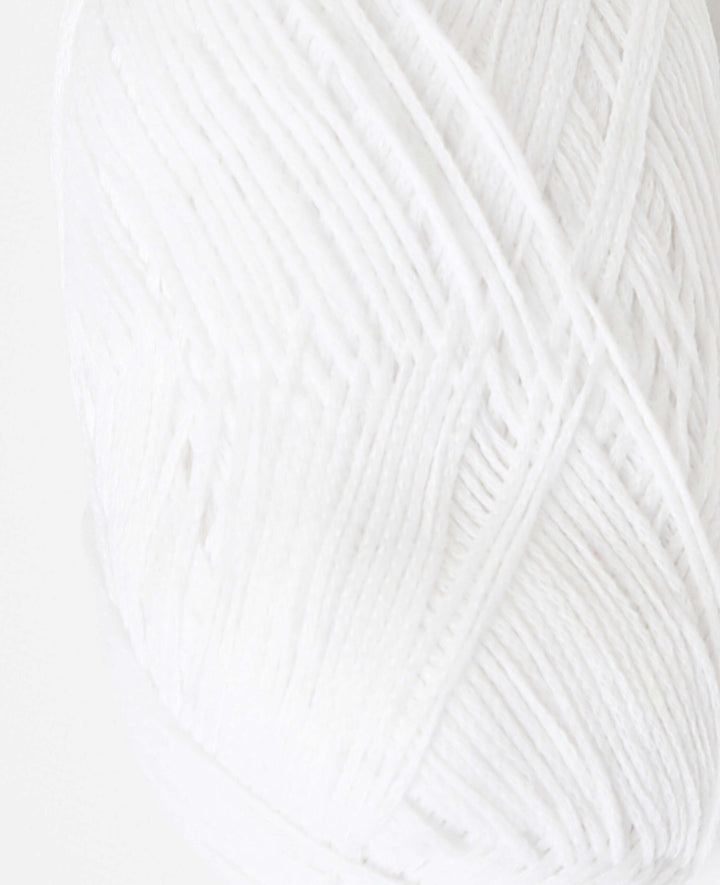 Lydia White, Lalana Chain Yarn, White, approx. 100 g, approx. 300 m, ø 1.5mm