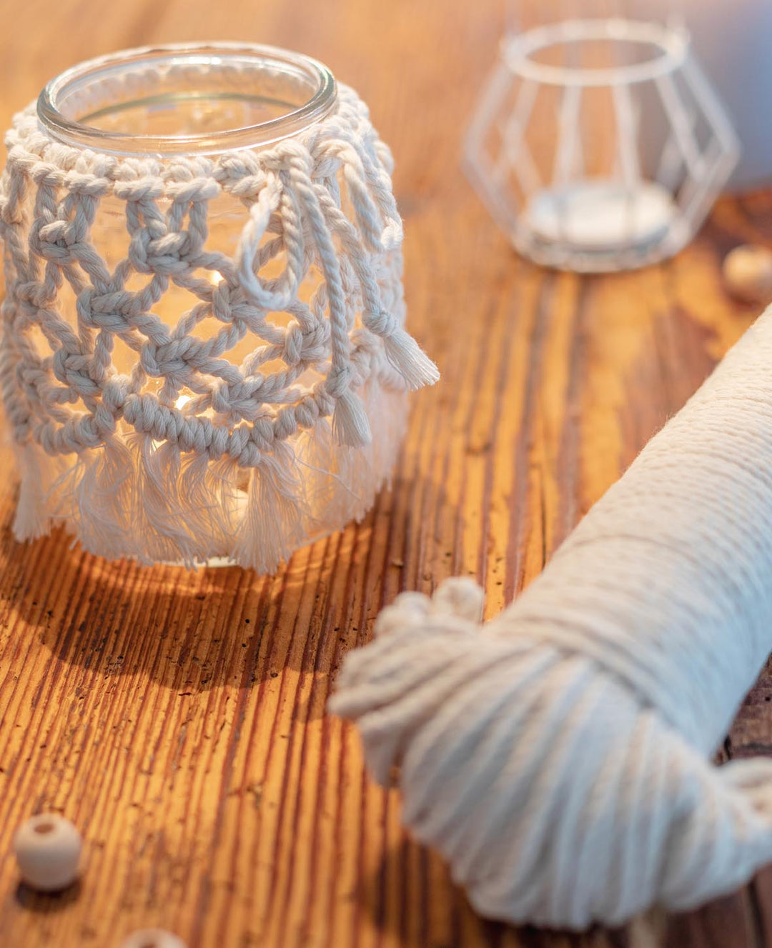 Macrame Set "Lantern", complete set including instructions
