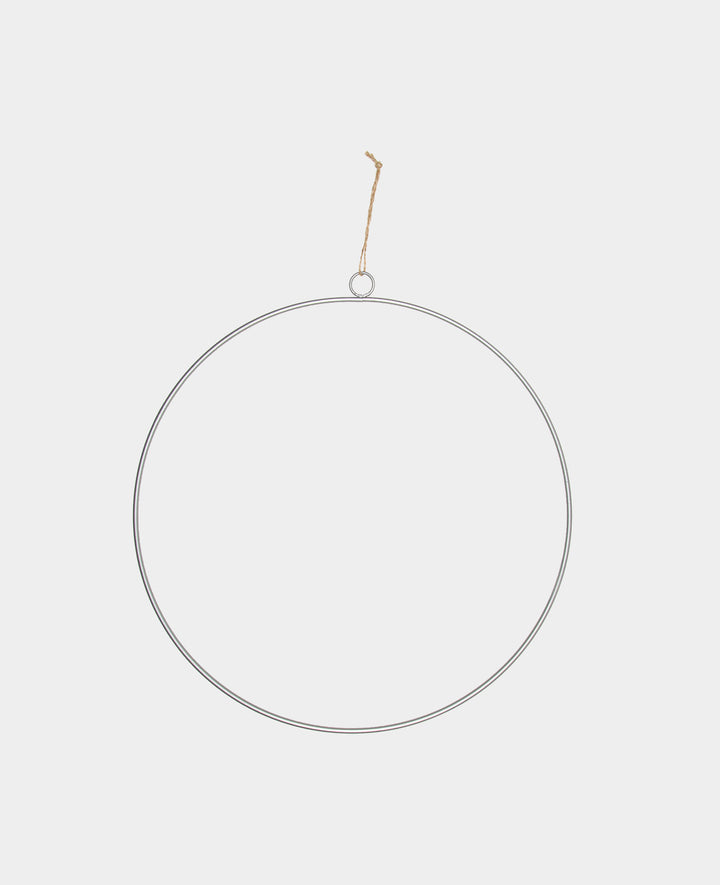 Decorative Metal Ring, Silver, ø 35 cm, 1 pc.