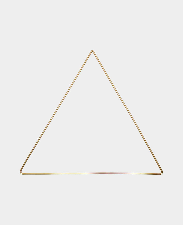 Metal Decor Triangle, gold, 35 x 31 cm