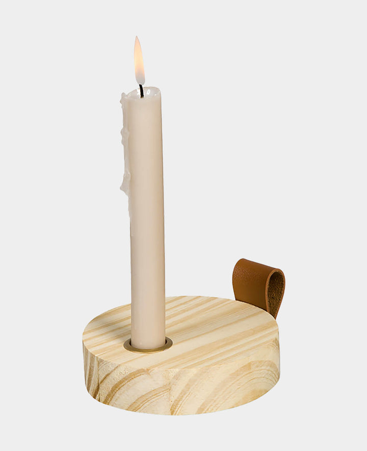 Naturholz-Kerzenhalter Ø 12 cm