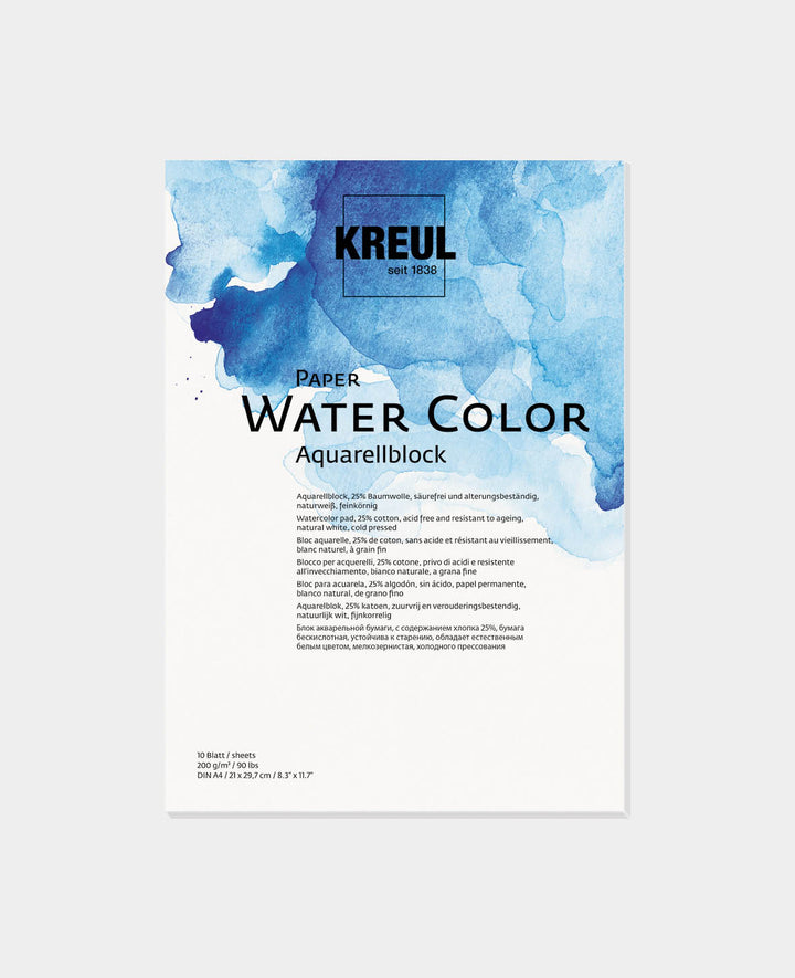 KREUL Paper Water Color 10 sheets 200 gsm DIN A4