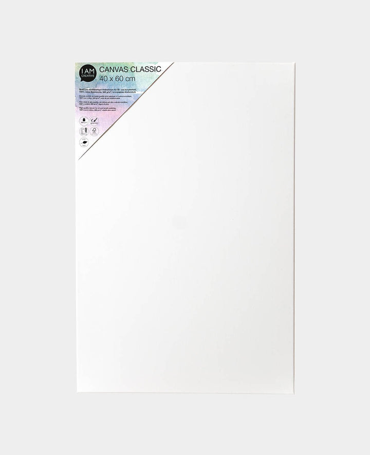 Stretched Canvas Classic, 1.7 x 40 x 60 cm, White