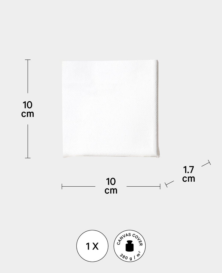 Stretcher frame, 1.7 x 10 x 10 cm, white, 3 pcs.