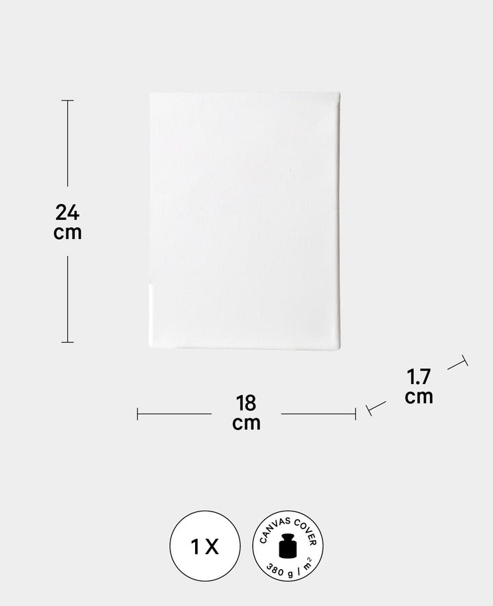 Stretcher frame, 1.7 x 18 x 24 cm, white, 3 pcs.
