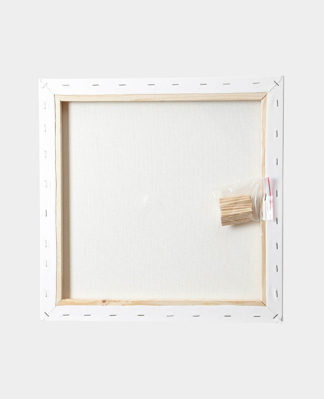 Stretched canvas, 1.7 x 40 x 40 cm, white, 3 pcs.