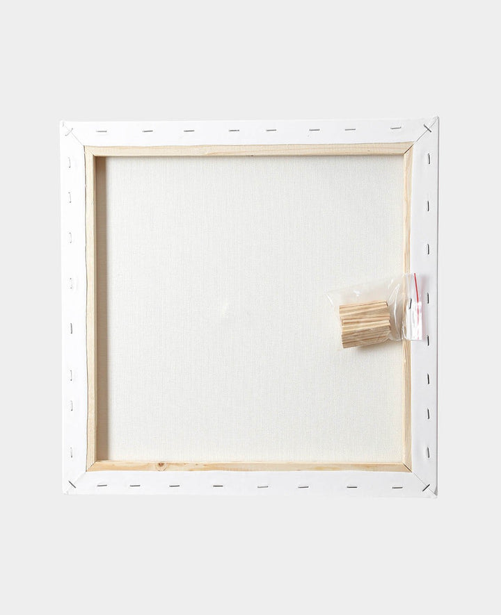 Stretched canvas, 1.7 x 40 x 40 cm, white, 3 pcs.