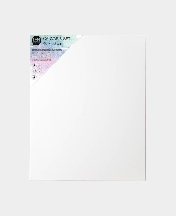 Stretched canvas, 1.7 x 40 x 50 cm, 3 pcs.