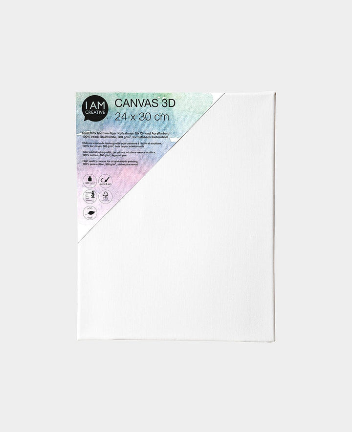 Stretcher frame 3D, 3.7 x 24 x 30 cm, White