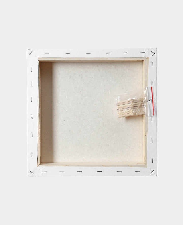 Stretched Canvas 3D, 3.7 x 30 x 30 cm, White