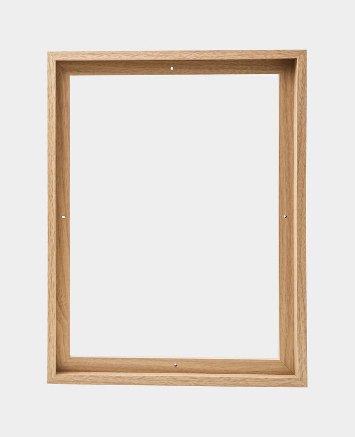 Shadow gap frame, 34 x 44 cm, for stretcher frame size 30 x 40 cm, beech wood
