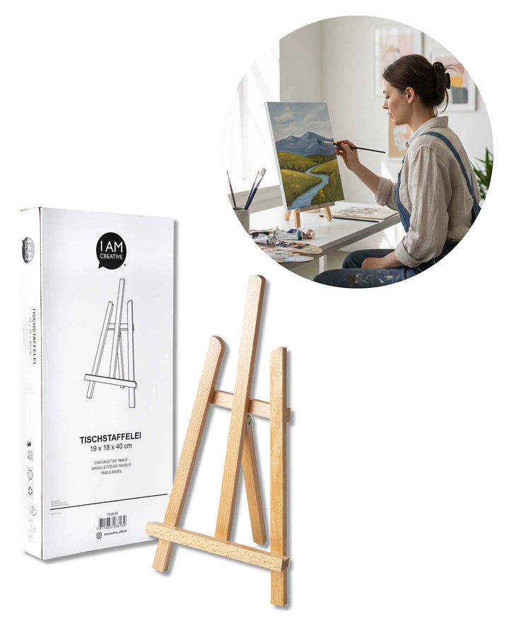Table Easel made of Beechwood, 19 x 18 x 40 cm