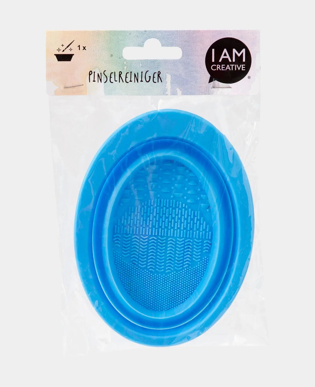 Brush cleaner, brush cleaning container, silicone, 11 x 14.7 cm